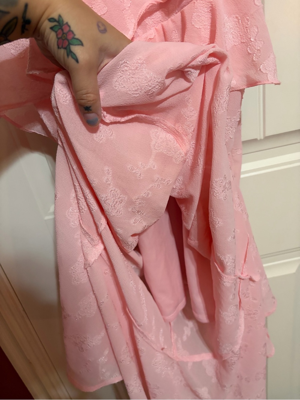 NWT Ruffled Maxi Dress - Picture 5 of 8